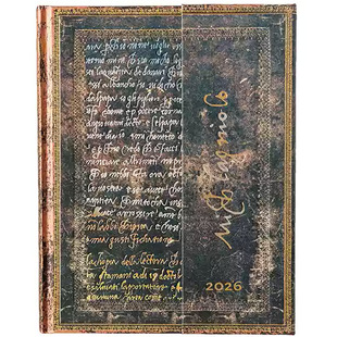 进口正品Paperblanks笔记本2026年全年12个月周记本计划手帐礼物