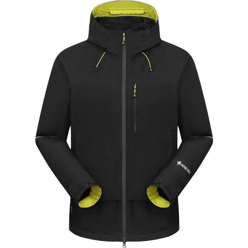 探路者单层冲锋衣男春夏新款户外专业徒步GORE-TEX防水防风外套女