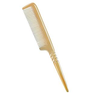 正品牛角梳家用梳子女士专用长发挑发分发缝防养发静电加厚尖尾梳