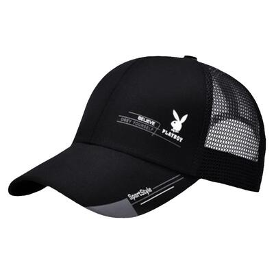 男款帽子春夏网面透气加长檐防晒遮阳帽钓鱼帽薄款棒球帽