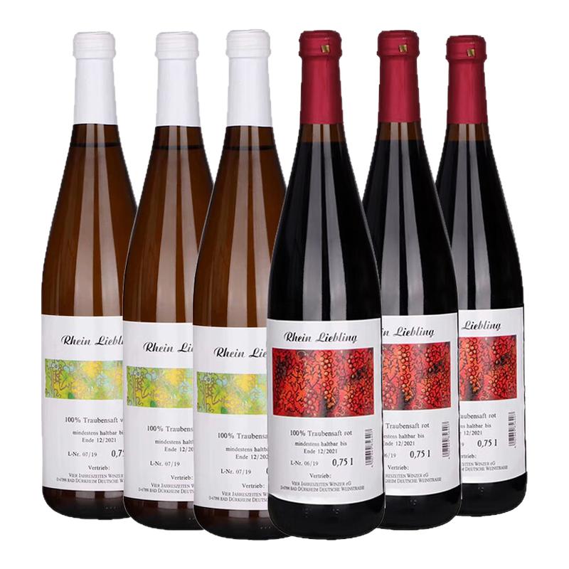 莱茵恋曲无醇纯葡萄汁750ml*2支