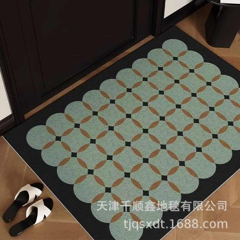 鹅卵石丝圈脚垫入户门地毯门裁剪易垫可打理门口垫耐脏地防滑刮泥