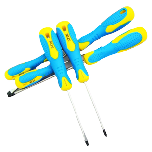 十字螺丝刀4小一字螺丝批改锥工业级罗丝刀一字梅花工具套装起子