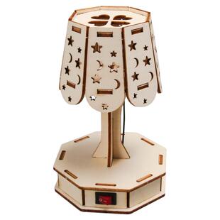 日晷泡泡机台灯钟表木质手工拼装玩具科技小制作科学发明实验材料