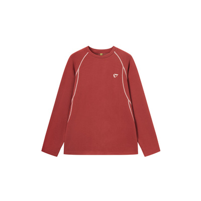 户外轻量保暖撞色圆领长袖T恤