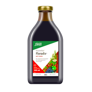 Salus莎露斯德国红铁元补铁剂气血孕妇Floradix铁元素口服液500ml