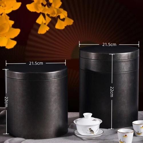 圆形茶饼铁桶马口铁茶叶罐茶普洱茶散茶叶铁盒罐茶叶罐包装