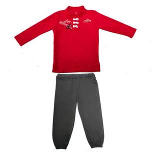 儿童武术练功服少小学生灯笼裤功夫训练服中国风男女短袖太极表演