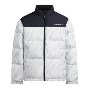 波司登羽绒服女短款冬款立领加厚本命年情侣款新年红色面包服外套