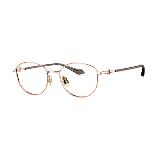 暴龙近视眼镜框新品椭圆框女猫眼书呆子钛合金光学镜架BA7036