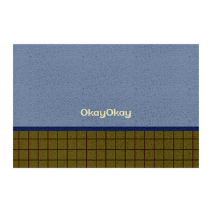 okay飞行宇宙丝圈入户地垫门口家用可裁剪 pvc耐脏防滑除尘脚垫子