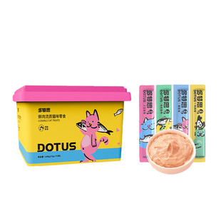 多特思猫条100支猫咪零食整箱幼猫奶糕舔湿粮主食罐头粘人精猫条