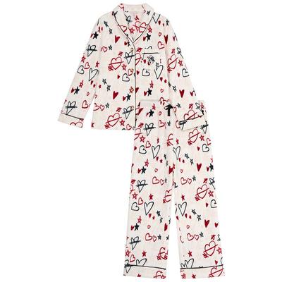 维密加厚法兰绒家居服套装睡衣