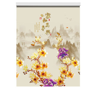 遮阳免打孔安装2025新款窗帘遮光拉卷式全遮阳升降卫生间厨房卧室