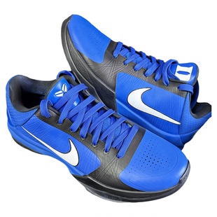 STY定制Nike Kobe5 ZK5科比5黑蓝杜克大学男子耐克明星同款篮球鞋