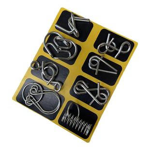 学生解压益智玩具九连环智力扣解环套装成人金属解扣孔明锁鲁班锁