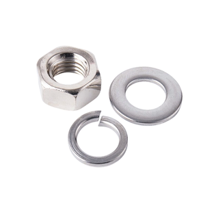 304不锈钢螺母帽平垫片弹垫M3M4M5M6M8M10M12M16M18M20M22M24M30