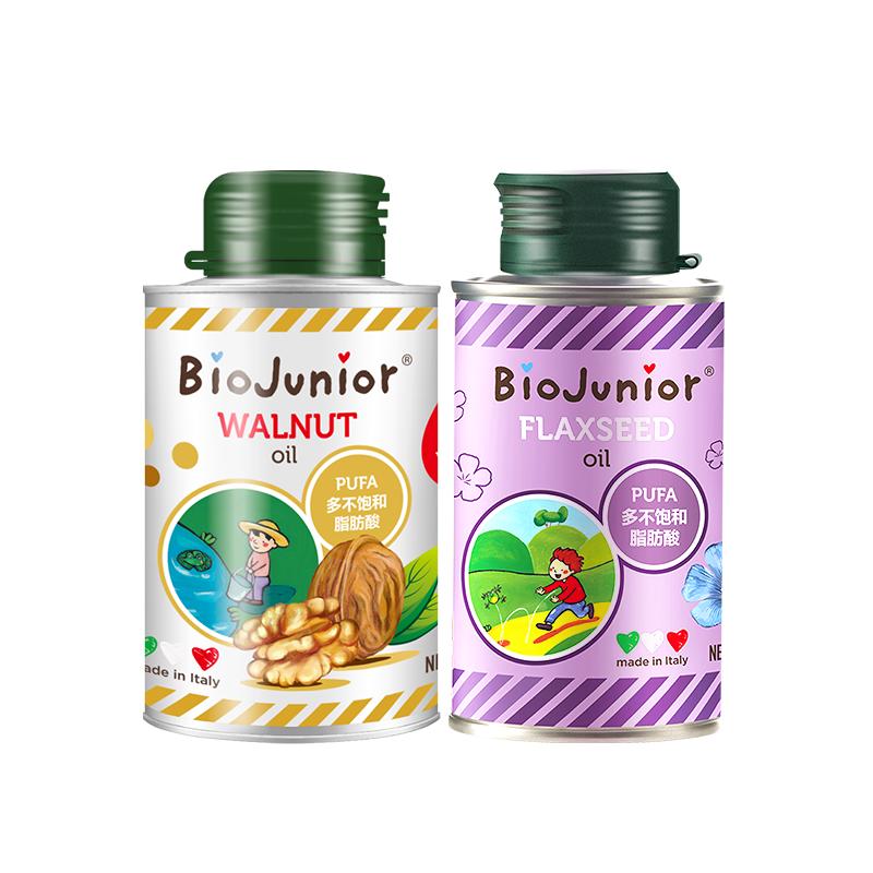 碧欧奇进口核桃油亚麻籽油热炒辅食用油150ML