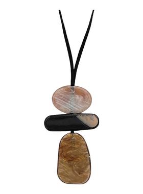 2025新款春夏季波西米亚民族风项链几何不规则长款新中式时髦配饰