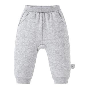 迷你巴拉巴拉男女童裤子保暖内里加绒不勒肚2025冬装新款宽松PP裤