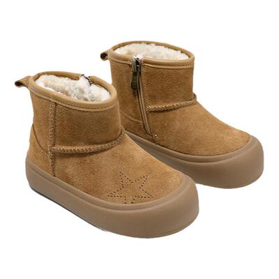 ELLEkids加厚保暖防滑雪地靴