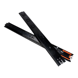 东泰DTC抽屉轨道无阻尼导轨三节轨道缓冲静音滑轨全拉出滚珠推拉