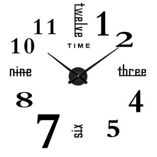 免打孔钟表挂钟欧式简约创意diy墙贴时钟大尺寸居家客厅装饰时钟