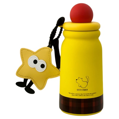 【蜂蜜栗子狗】萌趣吸管保温杯