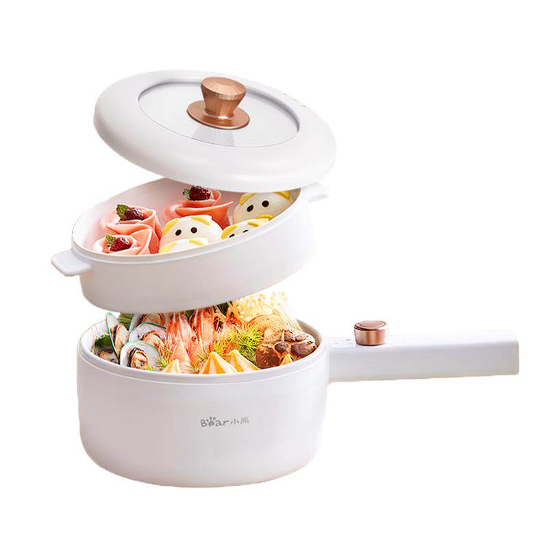 小熊电煮锅宿舍学生锅小型电锅泡面锅一体锅多功能电炒锅家用火锅