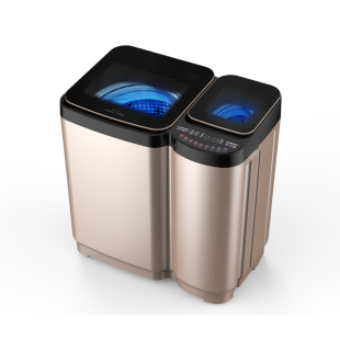 金岛11公斤子母双桶全自动波轮洗衣机双动力家用母婴宝宝高温洗