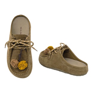 IN&IN【松果勃肯】厚底拖鞋凉拖25年秋款女鞋不累脚穆勒凉鞋鞋子