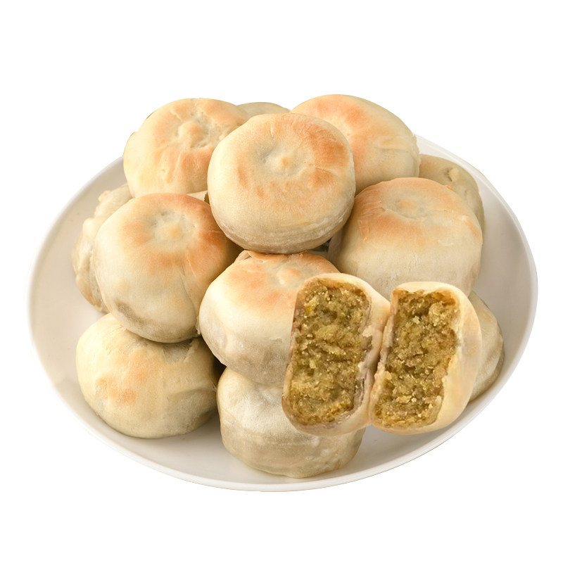 老式冰皮绿豆饼红豆饼纯手工传统糕点孕妇零食早餐面包
