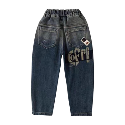 男童牛仔裤春秋秋冬款2025新款