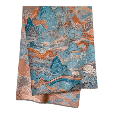 独特漂亮围巾披肩轻奢高级感