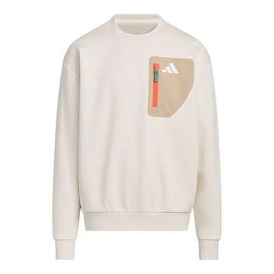 adidas阿迪达斯冬新款保暖运动休闲圆领套头衫男大童卫衣 KC0219