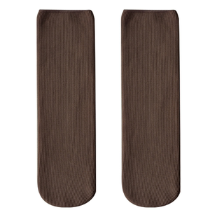 雪地袜子女秋冬季加绒加厚中筒全棉毛圈发热保暖月子冬天家居长袜