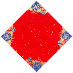 加厚万年红斗方福字纸空白自写手写红色小福字纸作品用纸蜡染对联纸春联纸书法写福字的红纸大红福字宣纸批发