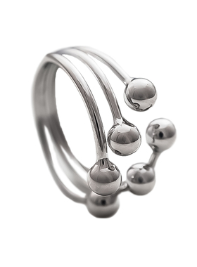 银珠开口925纯银小众设计女个性