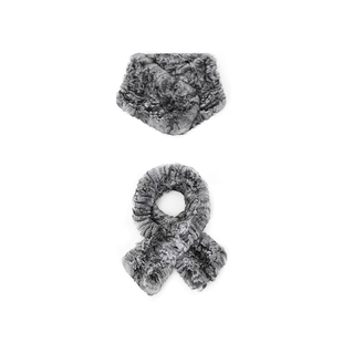 MANNALA丨“多金围脖”稀有贵气手工编织本色水貂紫貂龙猫围巾