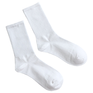 黑色袜子女中筒袜韩版ins潮纯色百搭学院风白色中长筒运动ulzzang