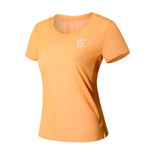 马孔多风洞短袖运动T恤汗区大网孔贴合0感速干超轻透气夜跑反光标