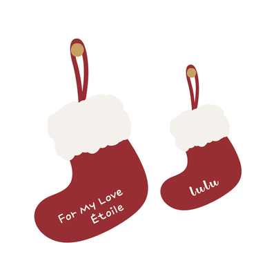 圣诞节姓名定制圣诞袜装饰礼物