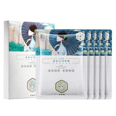 百雀羚补水焕亮晶采沁润面膜