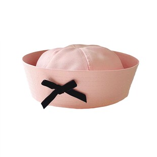 角色扮演白水手帽蝴蝶结船锚卷边船长帽圣诞万圣节帽子瓜皮帽礼帽