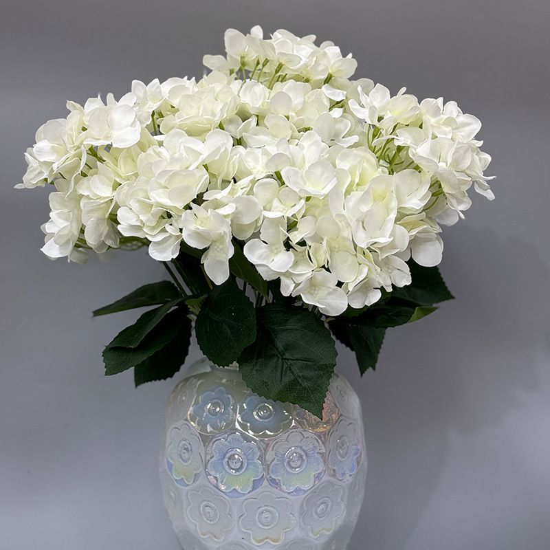 仿真花3D打印单支大绣球胶片手感绣球软装家居婚庆装饰绣球花