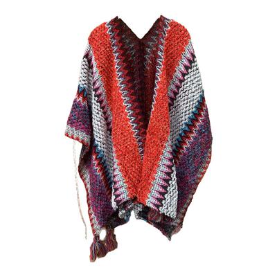 民族风西藏旅游穿搭斗篷外套披肩春装围巾女云南外搭加厚网红披肩