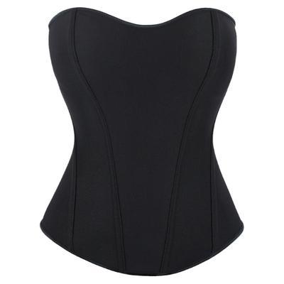 黑色弹力布女士塑身上衣透气美体