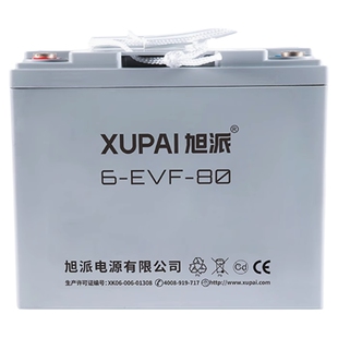 旭派蓄电池6-EVF-80 /12V80AH 道路轨道车 堆高车电动车 铅酸电瓶