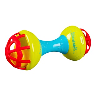 婴幼儿手摇铃玩具宝宝手抓球6月以上益智启蒙玩具小月龄消耗体力1