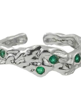 PTC中性风S925银高级感开口戒